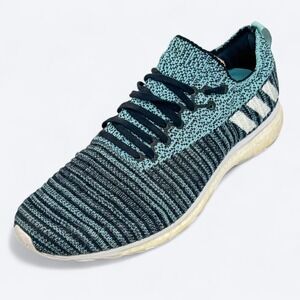 Adidas Adizero Prime LTD Knit Running Shoes Mens 11.5 Sneakers Black-Blue Spirit